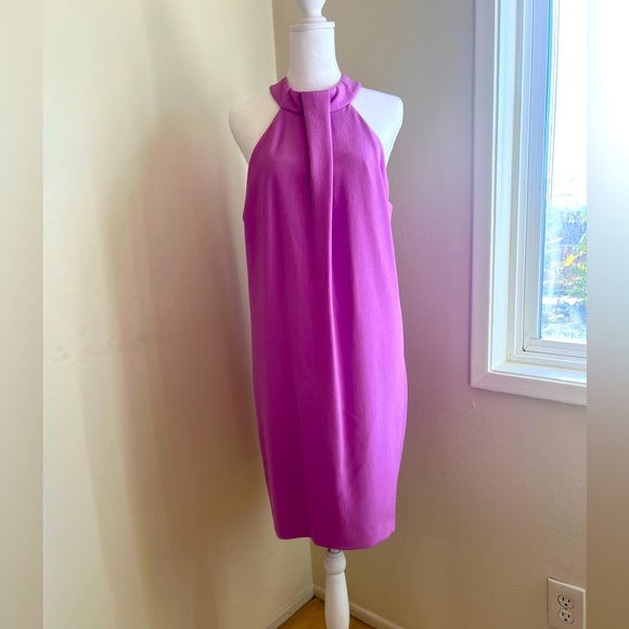 Pink Trina Turk Halter Shift Dress Size 10/12 - Picture 1 of 3